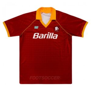 1990-91 Maillot Retro Vintage AS Roma Home