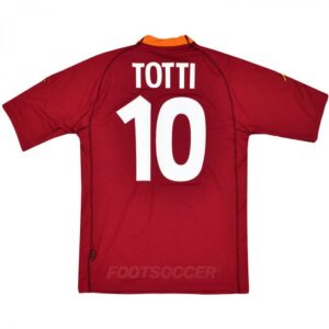 2000-01 Maillot Retro Vintage AS Roma Home TOTTI