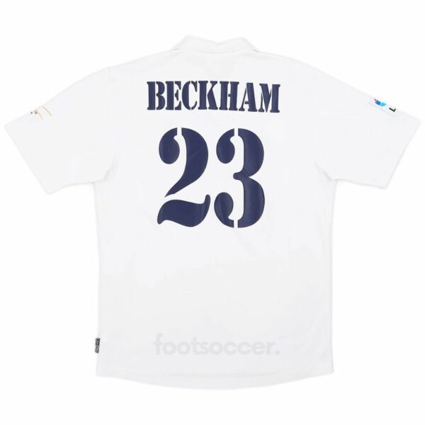 2002-03 MAILLOT RETRO VINTAGE REAL MADRID BECKHAM