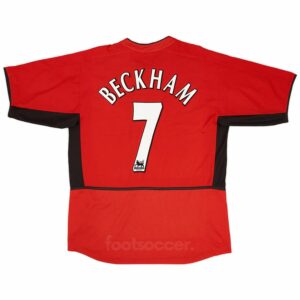 2002-04 Maillot Retro Vintage Manchester United Home Beckham