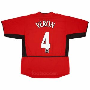 2002-04 Maillot Retro Vintage Manchester United Home Veron