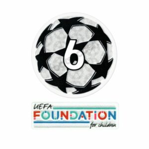 Badge Ligue des Champions 6 et Uefa Foundation