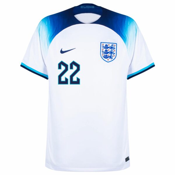 MAILLOT ANGLETERRE DOMICILE COUPE DU MONDE 2022 BELLINGHAM