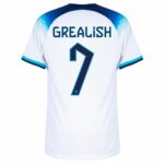 MAILLOT ANGLETERRE DOMICILE COUPE DU MONDE 2022 GREALISH