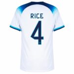 MAILLOT ANGLETERRE DOMICILE COUPE DU MONDE 2022 RICE