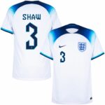 MAILLOT ANGLETERRE DOMICILE COUPE DU MONDE 2022 SHAW