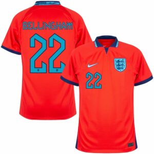 MAILLOT ANGLETERRE EXTERIEUR COUPE DU MONDE 2022 BELLINGHAM