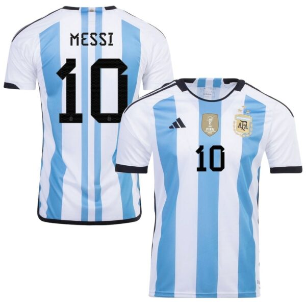 MAILLOT MESSI ENFANT ARGENTINE 3 ETOILES DOMICILE