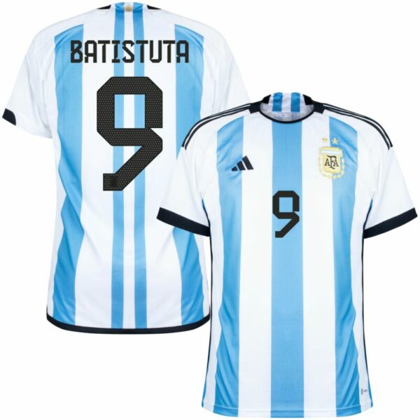 MAILLOT ARGENTINE DOMICILE COUPE DU MONDE 2022 BATISTUTA