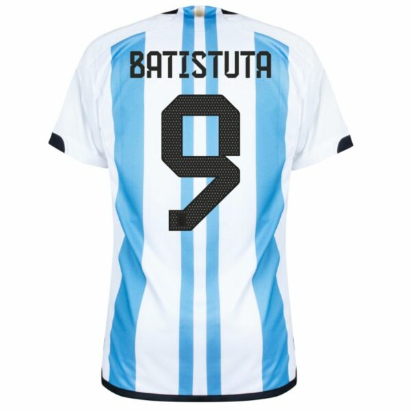 MAILLOT ARGENTINE DOMICILE COUPE DU MONDE 2022 BATISTUTA