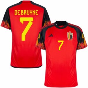 MAILLOT BELGIQUE DOMICILE COUPE DU MONDE 2022 DE BRUYNE