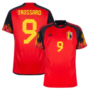 MAILLOT BELGIQUE DOMICILE COUPE DU MONDE 2022 TROSSARD