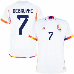 MAILLOT BELGIQUE EXTERIEUR COUPE DU MONDE 2022 DE BRUYNE