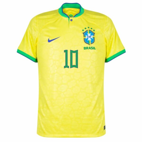 MAILLOT ENFANT DOMICILE BRESIL COUPE DU MONDE 2022 NEYMAR JR