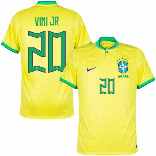 MAILLOT BRESIL DOMICILE COUPE DU MONDE 2022 VINI JR