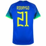 MAILLOT BRESIL EXTERIEUR COUPE DU MONDE 2022 RODRYGO