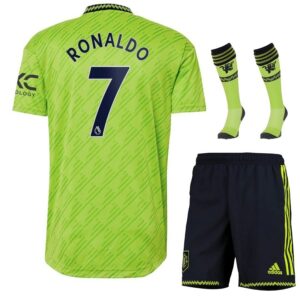 MAILLOT ENFANT MANCHESTER UNITED THIRD 22 23 RONALDO