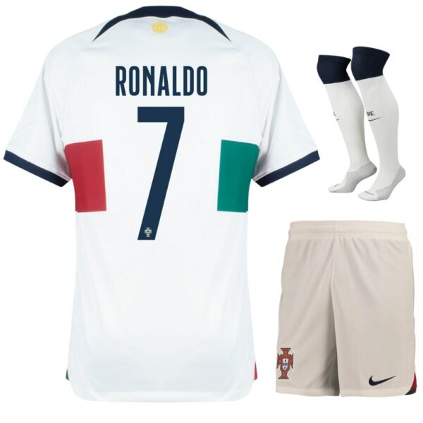 MAILLOT ENFANT PORTUGAL AWAY COUPE DU MONDE 2022 RONALDO