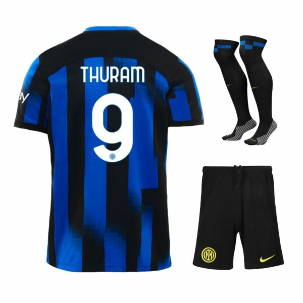 MAILLOT KIT ENFANT INTER MILAN DOMICILE 2023 2024 THURAM