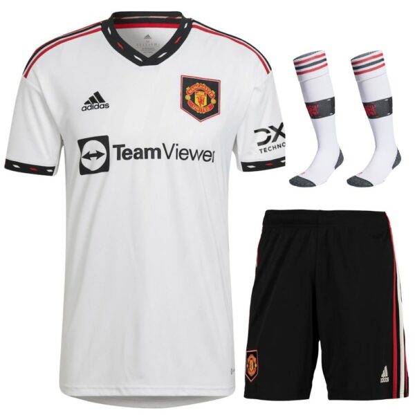 MAILLOT KIT ENFANT MANCHESTER UNITED EXTERIEUR 2022 2023