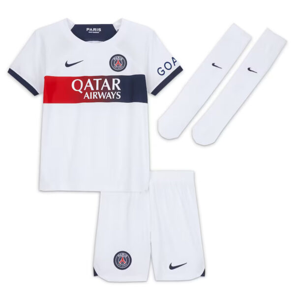 MAILLOT KIT ENFANT PSG EXTERIEUR 2023 2024 MBAPPE