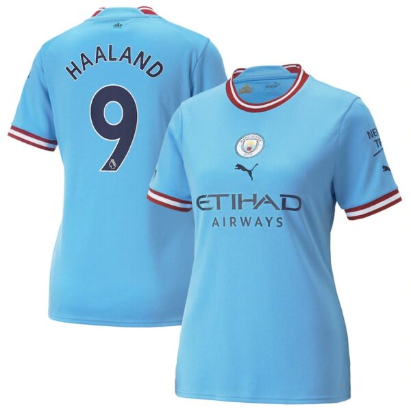 MAILLOT MANCHESTER CITY DOMICILE FEMME 2022 2023 HAALAND