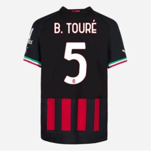 MAILLOT MILAN AC DOMICILE 2022 2023 B. TOURE