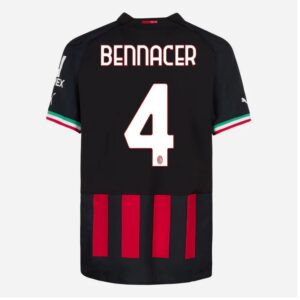 MAILLOT MILAN AC DOMICILE 2022 2023 BENNACER