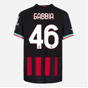 MAILLOT MILAN AC DOMICILE 2022 2023 GABBIA