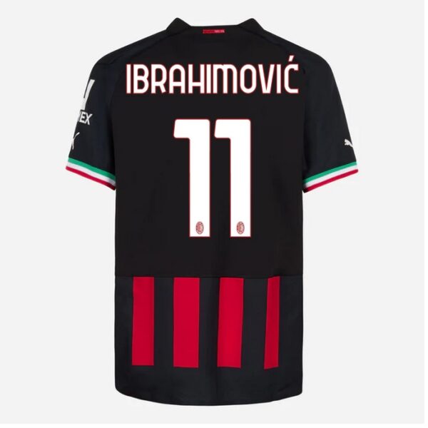 MAILLOT MILAN AC DOMICILE 2022 2023 IBRAHIMOVIC