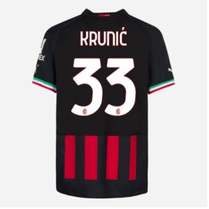 MAILLOT MILAN AC DOMICILE 2022 2023 KRUNIC