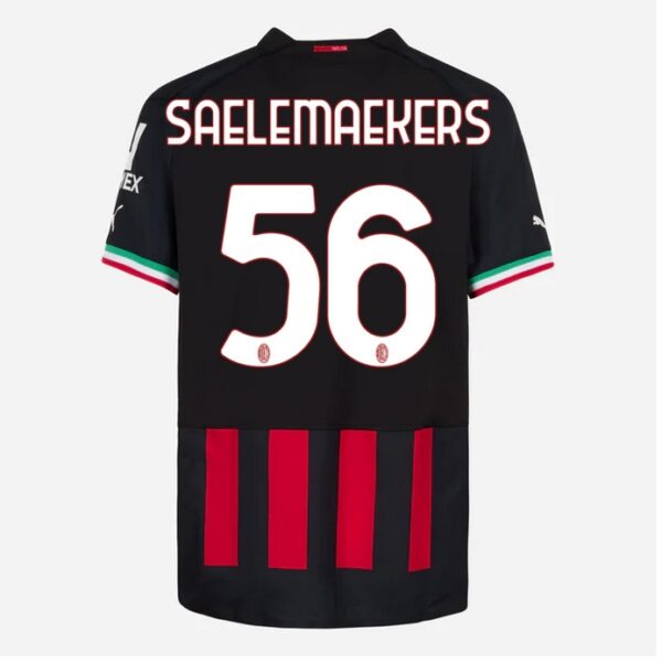 MAILLOT MILAN AC DOMICILE 2022 2023 SAELEMAEKERS