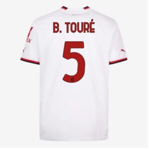 MAILLOT MILAN AC EXTERIEUR 2022 2023 B. TOURE