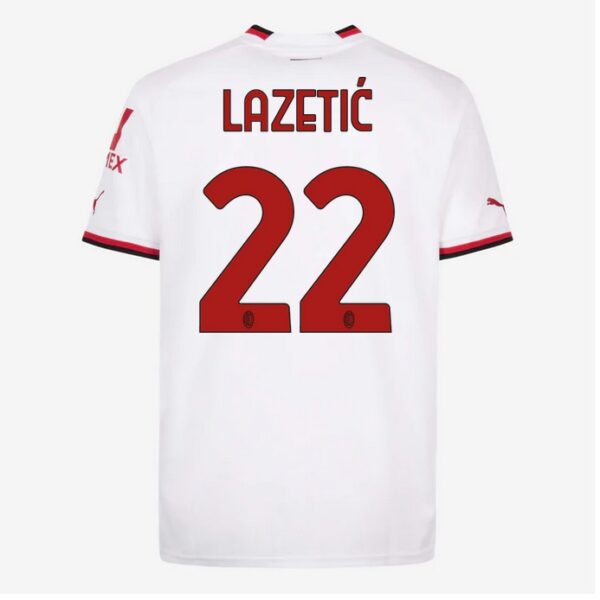 MAILLOT MILAN AC EXTERIEUR 2022 2023 LAZETIC