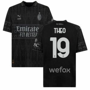 MAILLOT MILAN AC FOURTH NOIR 2023 2024 Theo