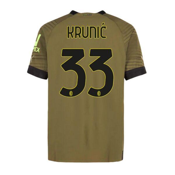 MAILLOT MILAN AC THIRD 2022 2023 KRUNIC