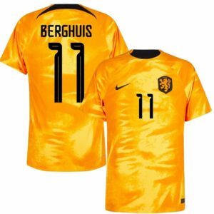 MAILLOT PAYS BAS DOMICILE COUPE DU MONDE 2022 BERGHUIS