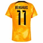 MAILLOT PAYS BAS DOMICILE COUPE DU MONDE 2022 BERGHUIS