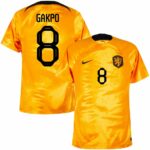 MAILLOT PAYS BAS DOMICILE COUPE DU MONDE 2022 GAKPO