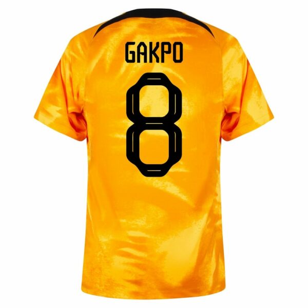 MAILLOT PAYS BAS DOMICILE COUPE DU MONDE 2022 GAKPO