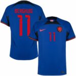 MAILLOT PAYS BAS EXTERIEUR COUPE DU MONDE 2022 BERGHUIS