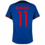 MAILLOT PAYS BAS EXTERIEUR COUPE DU MONDE 2022 BERGHUIS