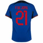 MAILLOT PAYS BAS EXTERIEUR COUPE DU MONDE 2022 F. DE JONG