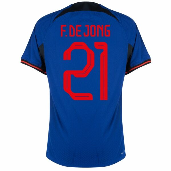 MAILLOT PAYS BAS EXTERIEUR COUPE DU MONDE 2022 F. DE JONG