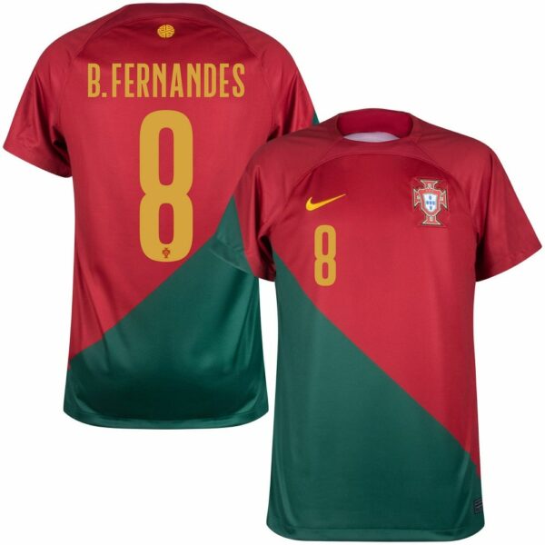 MAILLOT PORTUGAL DOMICILE COUPE DU MONDE 2022 B.FERNANDES