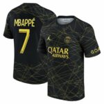 MAILLOT PSG JORDAN FOURTH 2022 23 MBAPPE