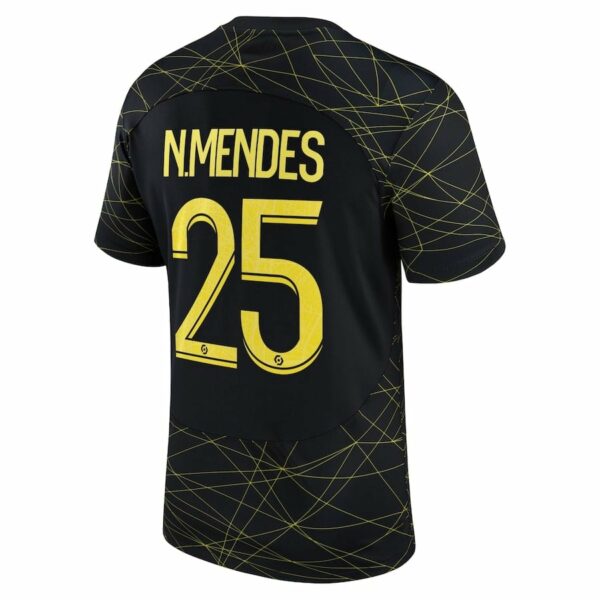 MAILLOT PSG JORDAN FOURTH 2022 23 N.MENDES