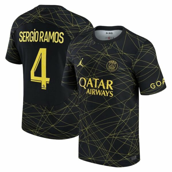 MAILLOT PSG JORDAN FOURTH 2022 23 SERGIO RAMOS