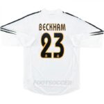 2004-05 MAILLOT RETRO VINTAGE REAL MADRID BECKHAM M/L