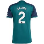 Maillot Arsenal Third 2023 2024 Saliba